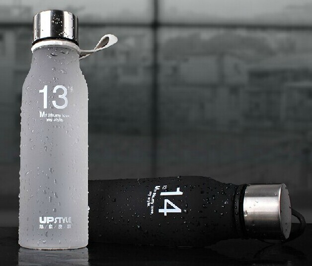 TT-T153车载运动水杯塑料杯一对磨砂创意水瓶杯子