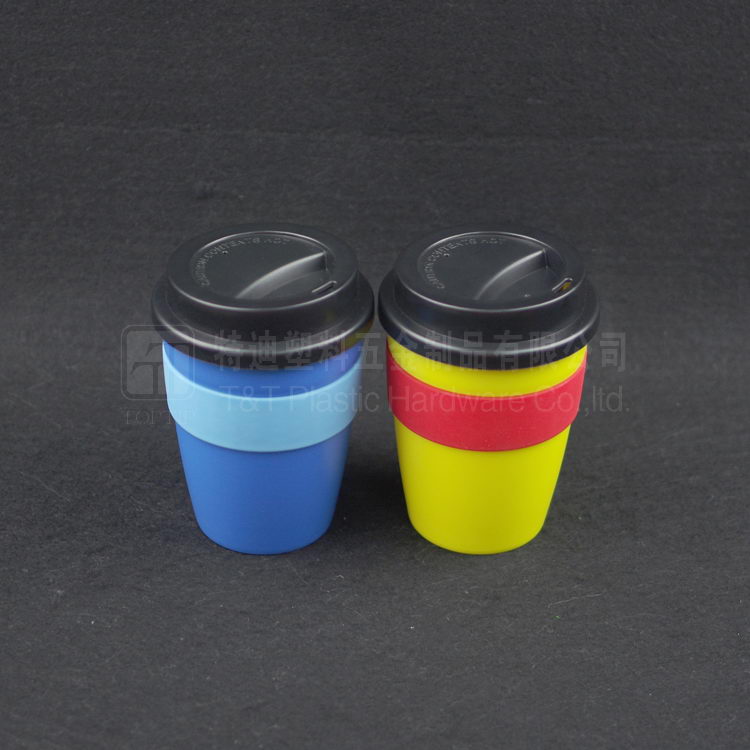 TT-C114 小容量可爱咖啡杯带硅胶圈300ML