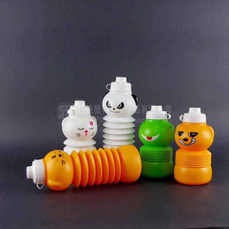 2015专利卡通产品表情运动水壶折叠式水瓶 2015专利卡通产品表情运动水壶折叠式水瓶
